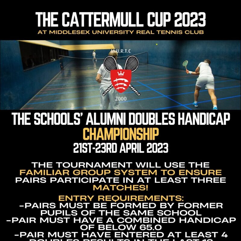 Cattermull Cup (Handicap Alumni Tournament) 2023