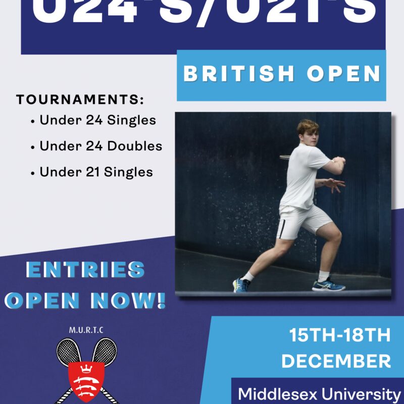 Under 24 Open Singles Championships (Eric Angus Cup) - (Dedanists) 2022