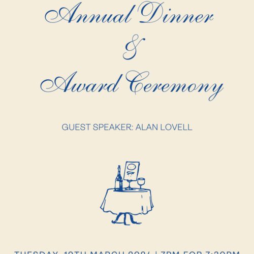 Announcing the T&RA Annual Dinner & Awards Ceremony Guest Speaker!  - Cover image