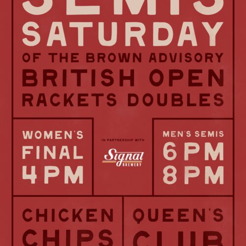 Semis Saturday - Brown Advisory British Open Doubles  - Cover image