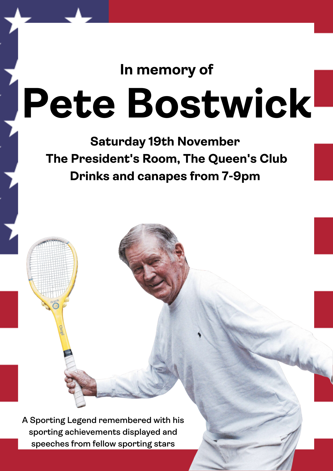 In memory of Pete Bostwick