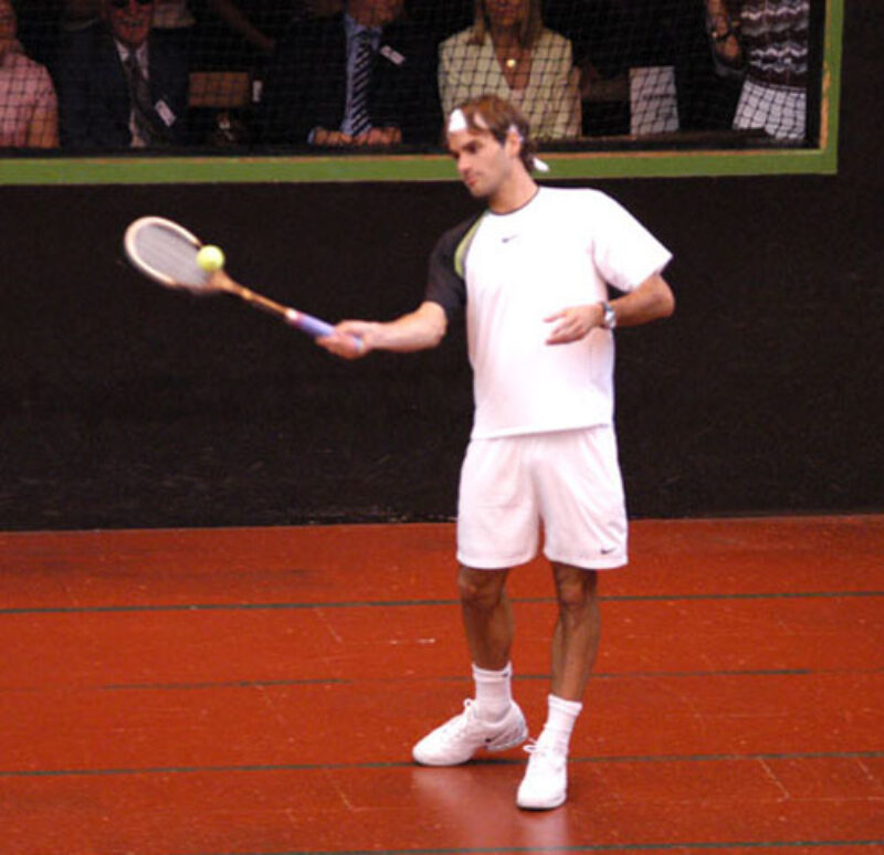 Roger Federer at Hampton Court