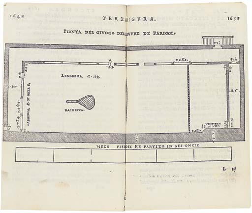 Scaino's plan of the court at the Louvre 1555