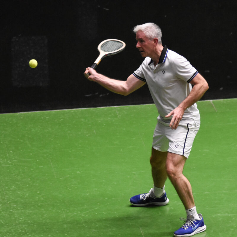 Rob Fahey at the Real Tennis British Open