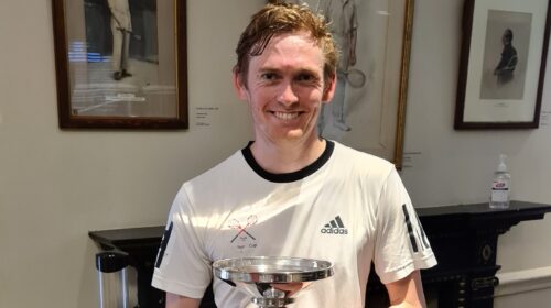 Ed Kay won the Silver Racquet at Lords  - Cover image